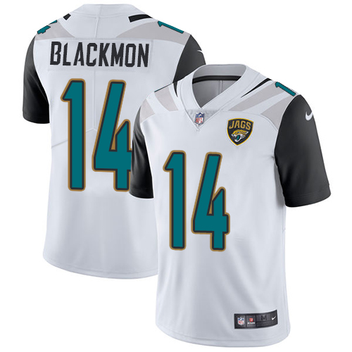 2019 Men Jacksonville Jaguars 14 Blackmon white Nike Vapor Untouchable Limited NFL Jersey